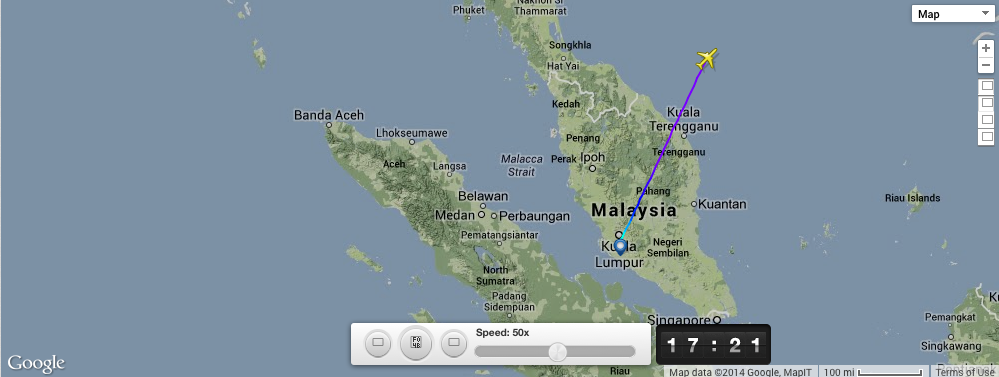 آخرین اطلاعات از پرواز گمشده مالزی