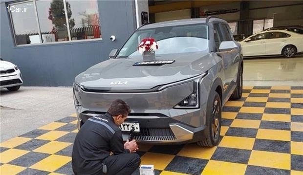 اولین خودرو برقی کیا در ایران پلاک شد