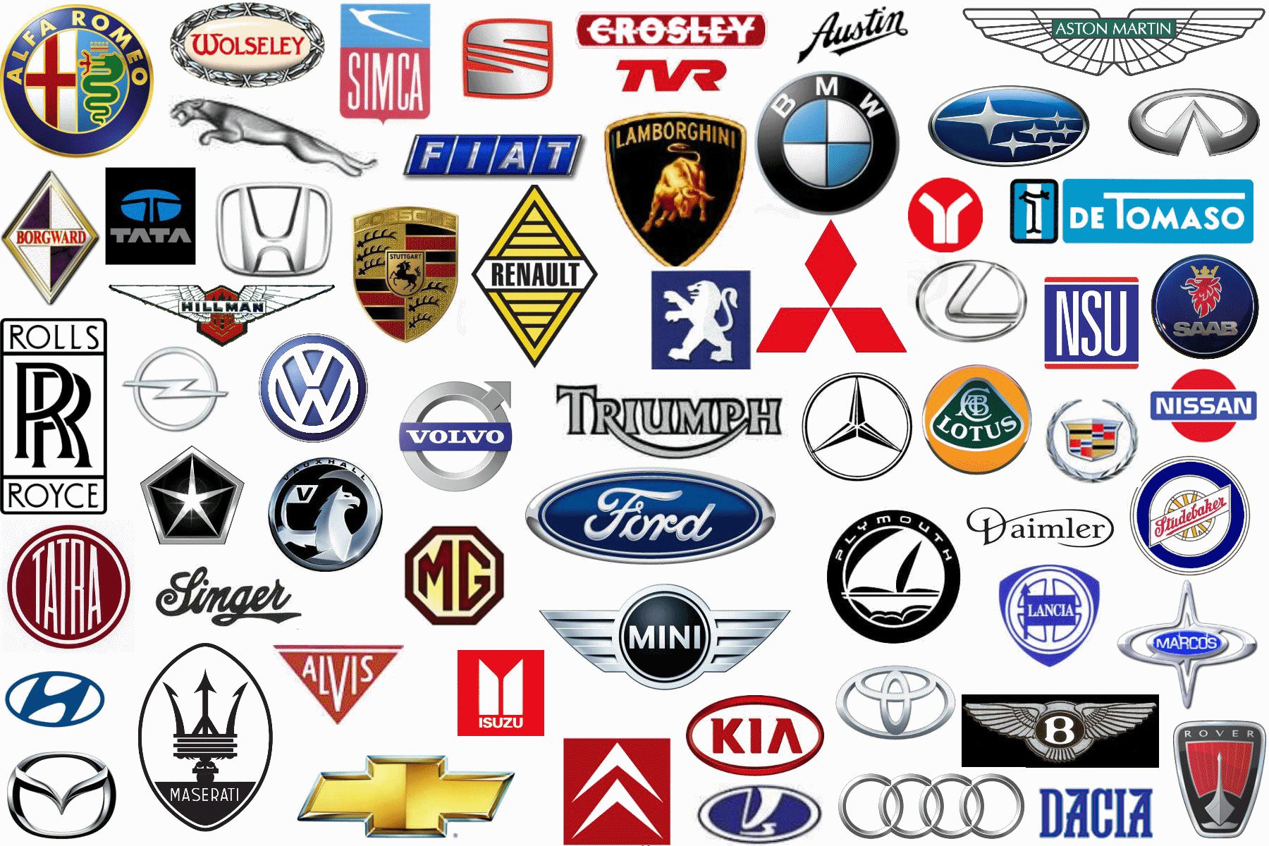 معروف‌ترین لوگوهای خودروسازان و معنی آنها